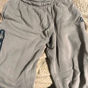 Reebok Tan Fleece Athletic Joggers